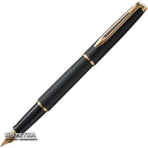 Ручка перьевая Waterman Hemisphere Matte Black FP Синяя Черный корпус (12 003) в Житомире