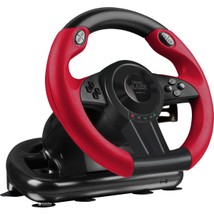 Дротове кермо SPEEDLINK Trailblazer Racing Wheel PC/Xbox One/PS3/PS4 Black/Red (SL-450500-BK) краща модель в Житомирі