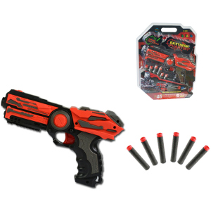 Іграшкова зброя Qunxing Toys Бластер 6-зарядний (FJ806) (4812501155556) надійний