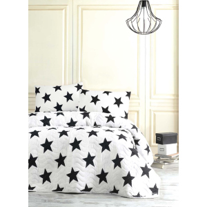 Покрывало Eponj Home B&W Big Star 160x220 + наволочка 50x70 (6100000168688) рейтинг