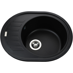 Кухонна мийка GLOBUS LUX Arno 620х500 чорний (000020962) краща модель в Житомирі