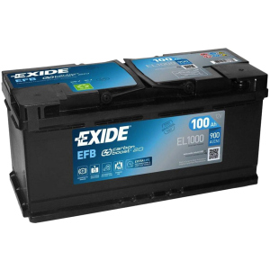 Автомобільний акумулятор Exide EFB 6СТ-100 Євро 100 Ач (EL1000)