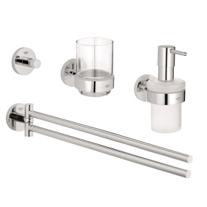 Набор аксессуаров 4в1 Grohe Essentials 40846001 хром (29458) ТОП в Житомире