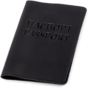 Обкладинка на паспорт Shvigel 13917 Чорна ТОП в Житомирі