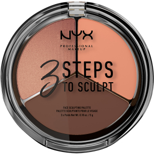 Палетка для контурирования NYX Professional Makeup 3 Steps To Sculpt 04 Deep 5 г (800897098353)