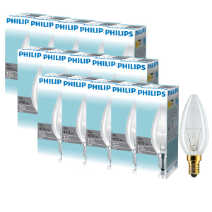 хороша модель Лампа розжарювання Philips Stan 40W E14 230V B35 CL 1CT/10X10F (926000006897R) 15 шт