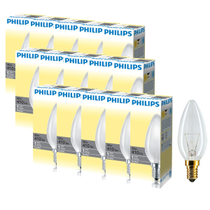 Лампа накаливания Philips 40W E14 230V B35 FR 1CT/10X10F (926000006933R) 15 шт лучшая модель в Житомире