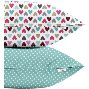 Набор наволочек Cosas Set Pillow Love Dots Mint 50х70 2 шт (4822052023471) ТОП в Житомире