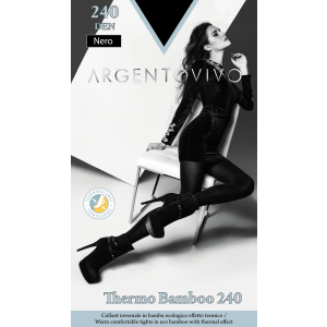 Колготки Argentovivo Thermo Bamboo 240 Den 2 р Nero (8051403076132)